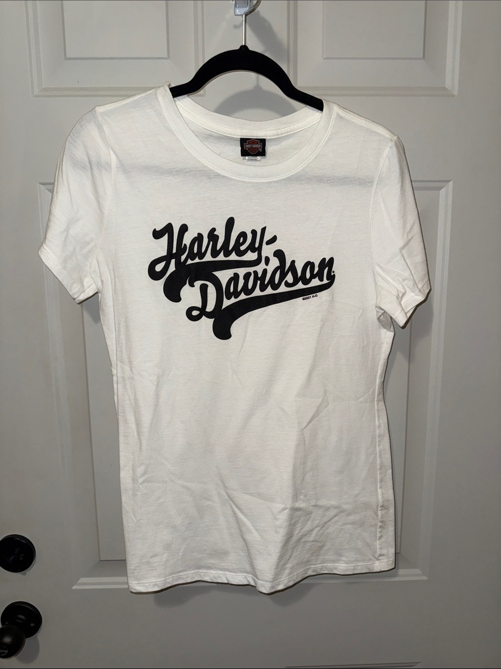 Harley-Davidson White T-Shirt with Black